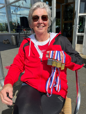 Anja met alle medailles